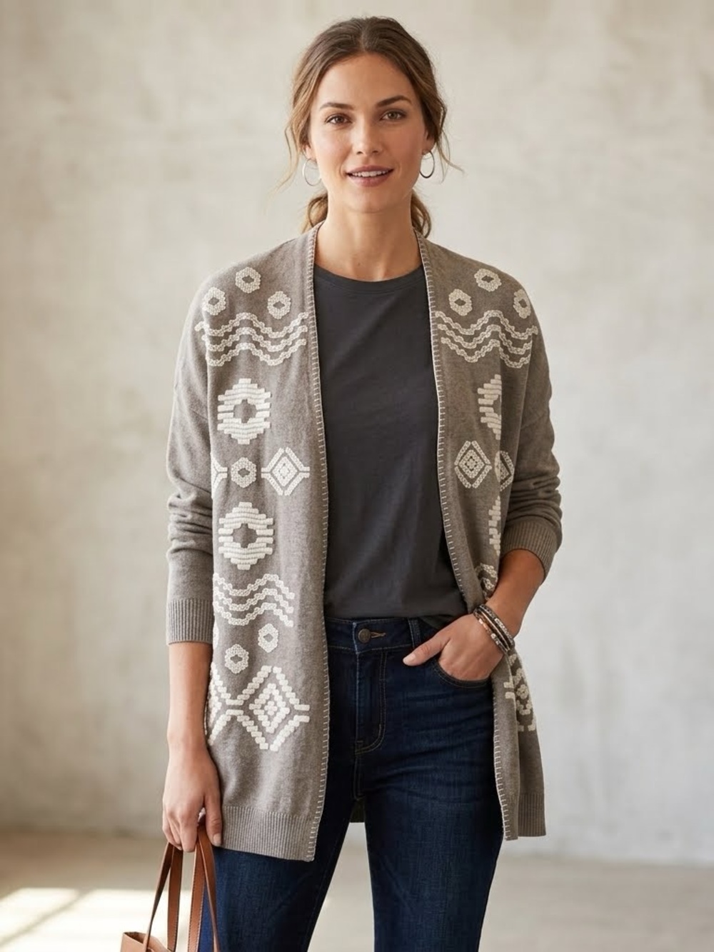 Cottagecore Cotton Embroidered Casual Comfort Jacket
